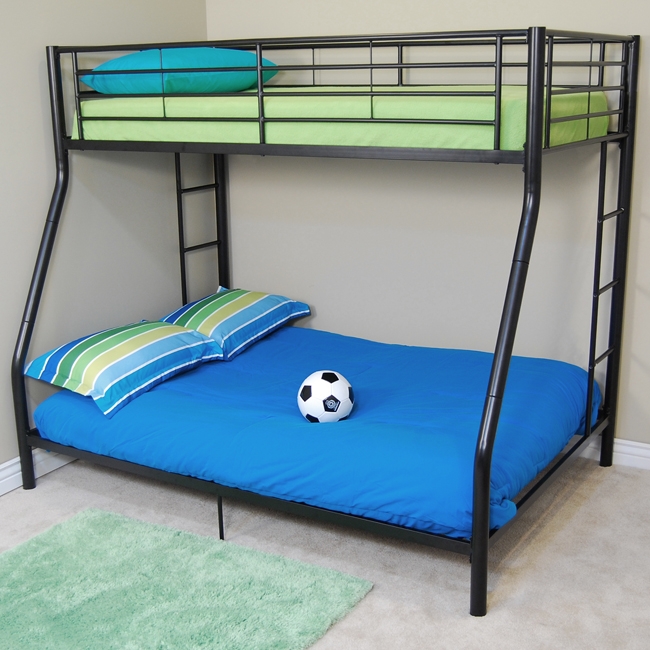 Sunset Twin-double Bunk Bed- Black