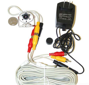 AZ Importer WCA Wire Color Camera with sound night vision + 10M wire extension