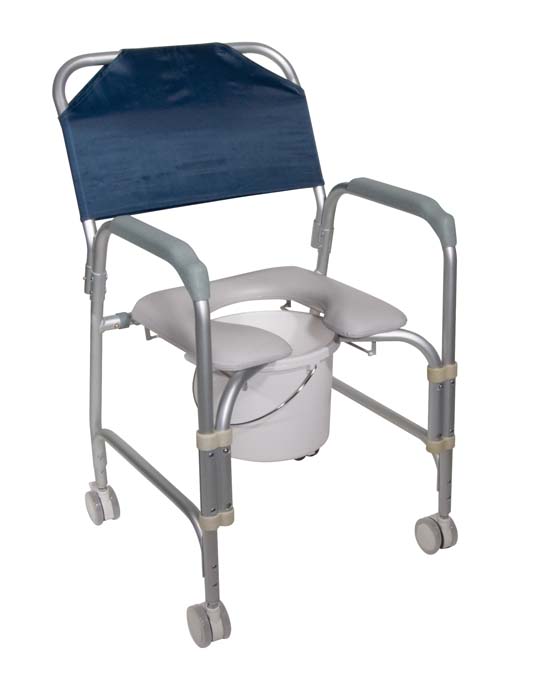 Drive Medical 11114kd-1 K. D. Aluminum Shower Chair/commode With Casters