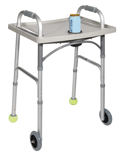 Drive Medical 10124 Deluxe Universal Walker Tray- Gray