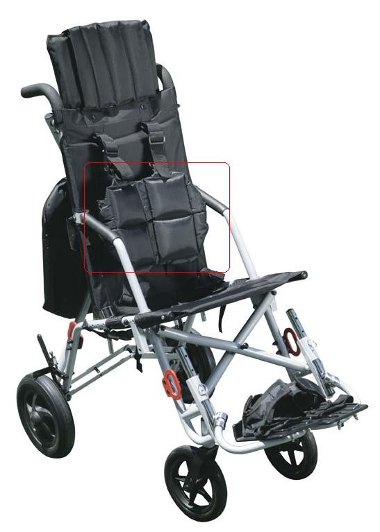 Wenzelite Rehab Full Torso Vest For Wenzelite Trotter Convaid Style Mobility Rehab Stroller- Black