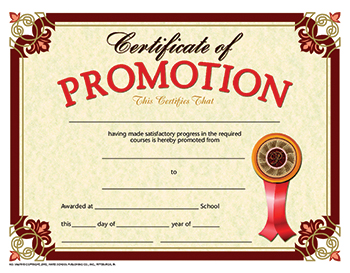 School Publishing H-va609 Certificate Promotion 30-set