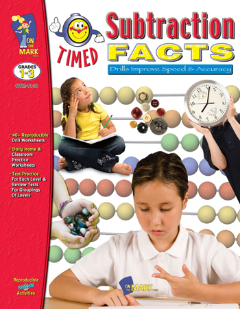 On The Mark Otm1140 Timed Subtraction Facts
