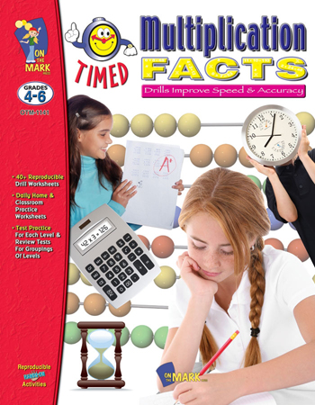 On The Mark Otm1141 Timed Multiplication Facts
