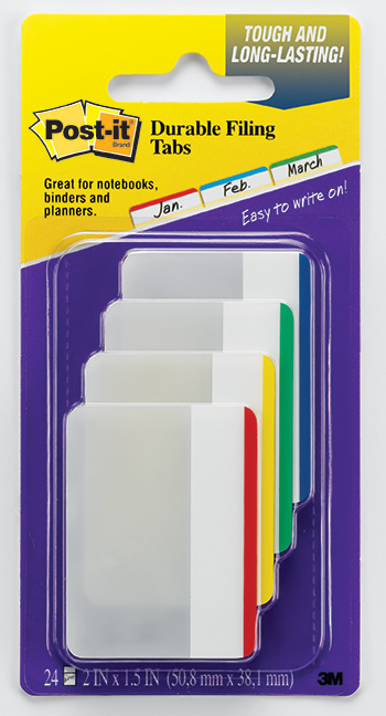 Company Mmm686f1 Durable Tabs 2x1.5 24tabs Per Pack 6inrs