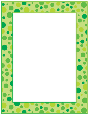Teachers Friend TF-3561 Green Polka Dots Printer Paper