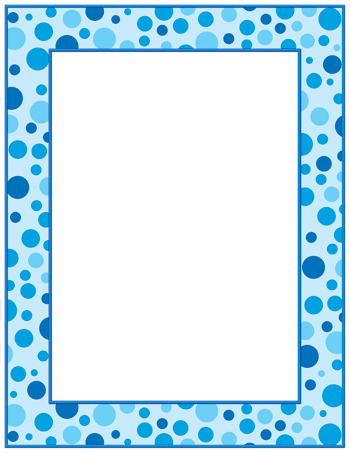 Teachers Friend TF-3564 Blue Polka Dots Printer Paper