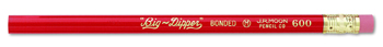 J.R. Moon Pencil Co. JRM600T Big-Dipper Pencils With Eraser Dz