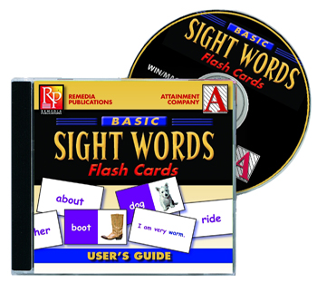 Remedia Publications REM1074 Basic Sight Words Software