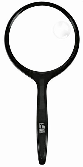 Great Point Light GP01600123 3 Inch Handheld Magnifier Black