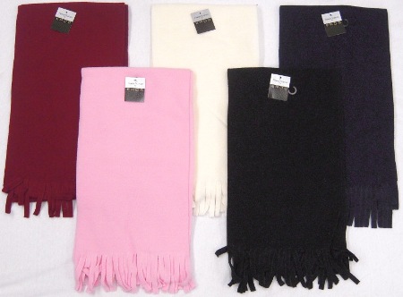 Eros Hosiery 6039-solid Winter Fleece Scarves-Solid- case of 72