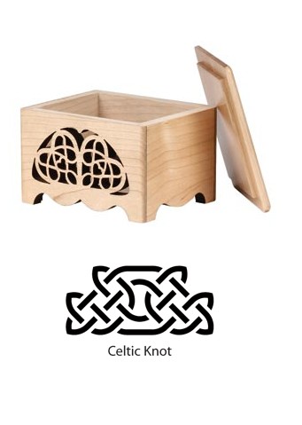Maple Landmarks 67006 Solace Treasure Box- Natural- Celtic