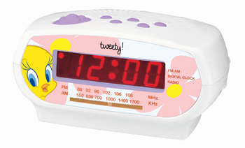 Tweety TW4051 AM/FM Alarm Clock Radio