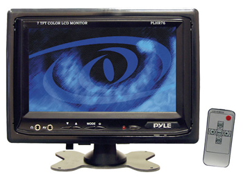 Pyle PLHR76 7 Inch Widescreen LCD Mobile Video Monitor with Headrest Shroud