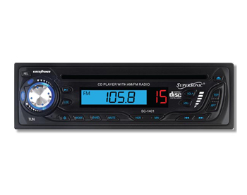 Supersonic SC1401 Car Audio with AM/FM Radio CD player and Detachable Panel