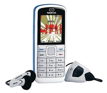 Nokia 5070 White GSM Unlocked Cell Phone-Blue