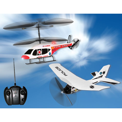 Megatech MTC9535 Ultimate RC 2 Pack Radio Control Airplane and Helicopter Combo Pack
