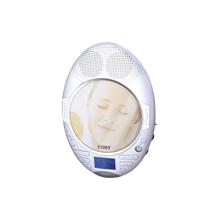 Coby Electronics CD-SH287 AM/FM Alarm Clock Shower Radio with Stereo CD Player