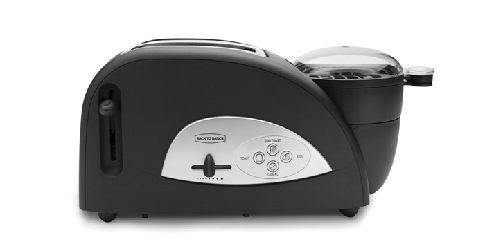 Focus Electrics TEM500 2 Slice Egg and Muffin Toaster Black