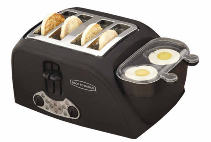 Focus Electrics TEM4500 4 Slice Egg and Muffin Toaster Black