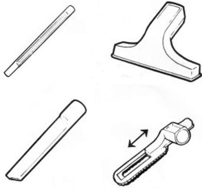 Sharp EC-05AU2 5 Piece Attachment Kit for Sharp Vacuums