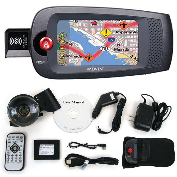 Advent 4 Inch GPS Unit with Touch Screen MP3 and amp; FM Modulator