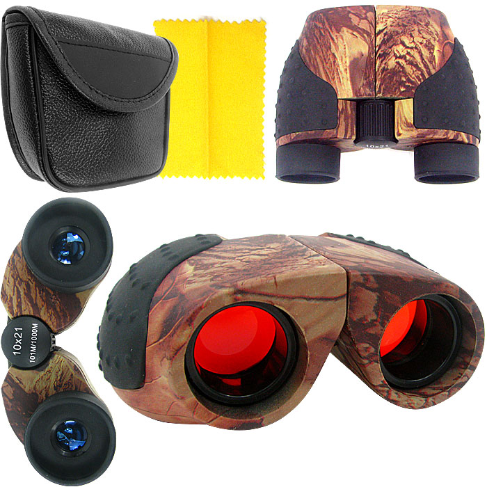 Camo Amber Mini Binocular In Nature 10x21mm optics