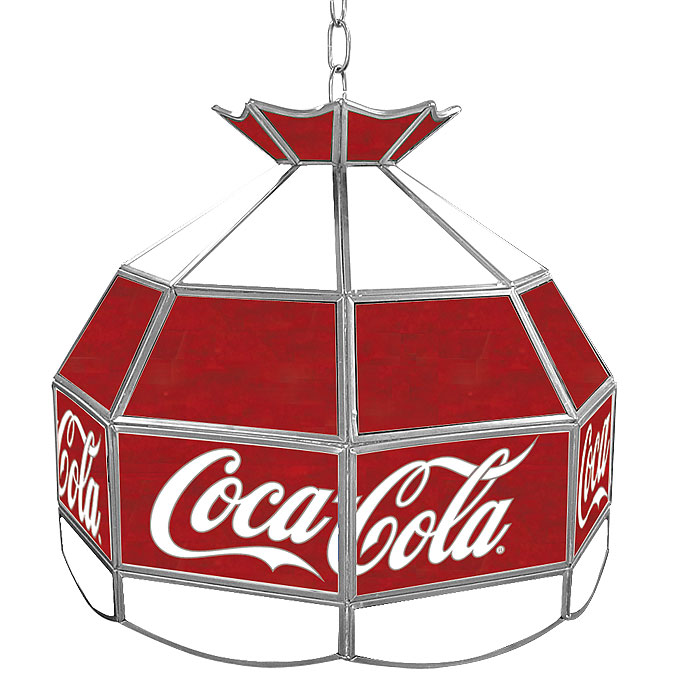 Coca Cola Vintage 16 Inch Stained Tiffany Lamp