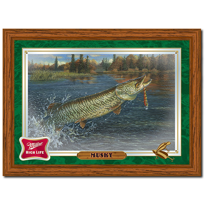 Miller High Life Musky Reflective Wall Mirror