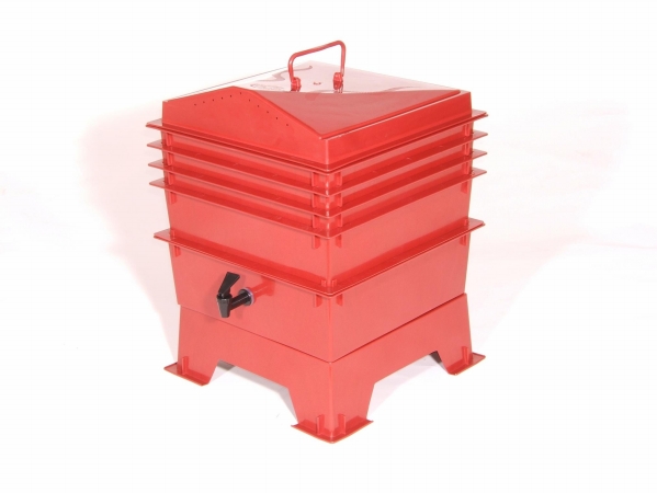 Wonder Metal and Plastic G900202Terra Cotta VermiHut Worm Bin 4 Unit Tray