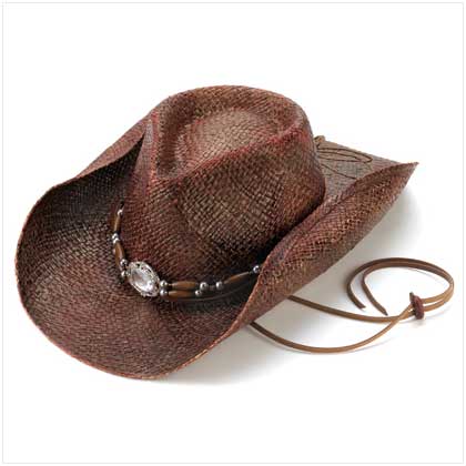 Woven Straw Cowboy Hat