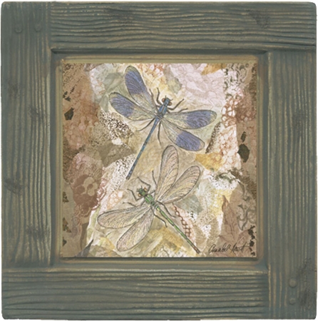 Thirstystone AMAW1 Absorbent Coaster Set Honeycomb Dragonflies- Lodge