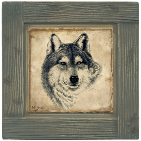 Thirstystone AMSX3 Absorbent Coaster Set Wolf- Lodge