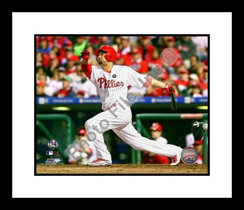 All About Autographs AAA-21239 Shane Victorino Philadelphia Phillies MLB Framed 8x10 Photograph 2009 NLCS Game 5 Home Run