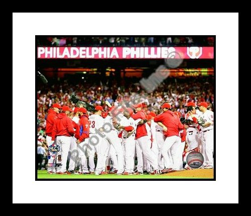 All About Autographs AAA-21241 Philadelphia Phillies MLB Framed 8x10 Photograph 2009 NLCS Champions Team Celebration