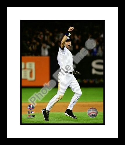 All About Autographs AAA-21244 Derek Jeter New York Yankees MLB Framed 8x10 Photograph 2009 ALCS Game 6 Celebration