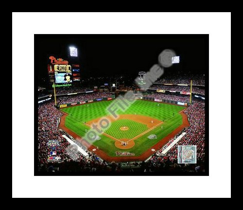 All About Autographs AAA-21254 Philadelphia Phillies MLB Framed 8x10 Photograph 2009 World Series Game 3 Citizens Bank Ballpark