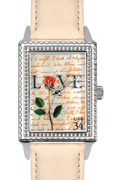 Arjang & Co PS-3006S-WH Love Letters Rectangular
