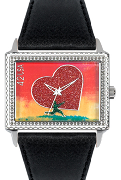 Arjang & Co PS-5002S-BK All Heart East West Black Strap
