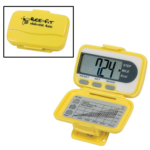 1216769 Bee Fit Worker Bee Pedometer - Fitness Pedometers