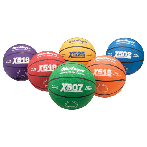Multicolor Basketballs-Intermediate Size - Orange