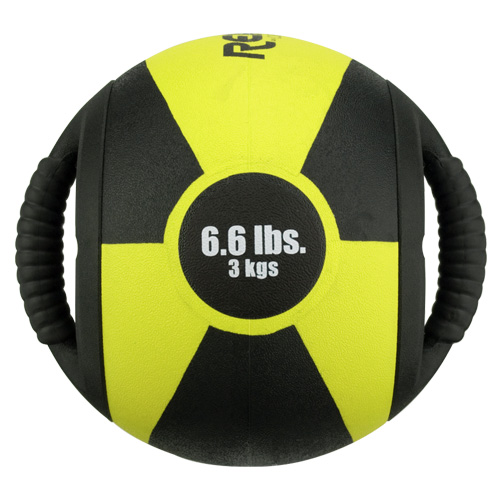 Reactor Medicine Ball with Handle 3kg Yellow