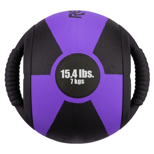 Reactor Medicine Ball with Handle 7kg Purple