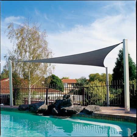Gale Pac 16 x 5 ft Triangle Shade Sail Ocean Blue