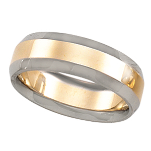 Jewelry For All Occasions 5793:115431 Platinum and amp; 18K Yellow Gold Design Band Ring