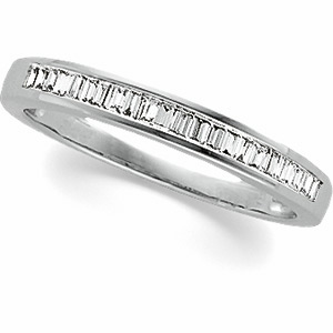 Jewelry For All Occasions 62182W:268707 Platinum Diamond Anniversary Band Ring