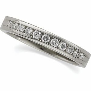 Jewelry For All Occasions 62856W:277689 Platinum Diamond Band Ring