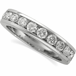 Jewelry For All Occasions 62859W:277760 Platinum Diamond Band Ring