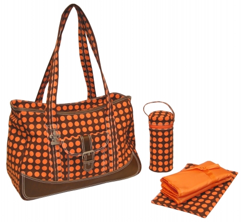 88161230832 Heavenly Dots Chocolate-orange Week Ender Bag