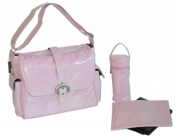 88161222097 Baby Pink Corduroy Laminated Buckle Bag